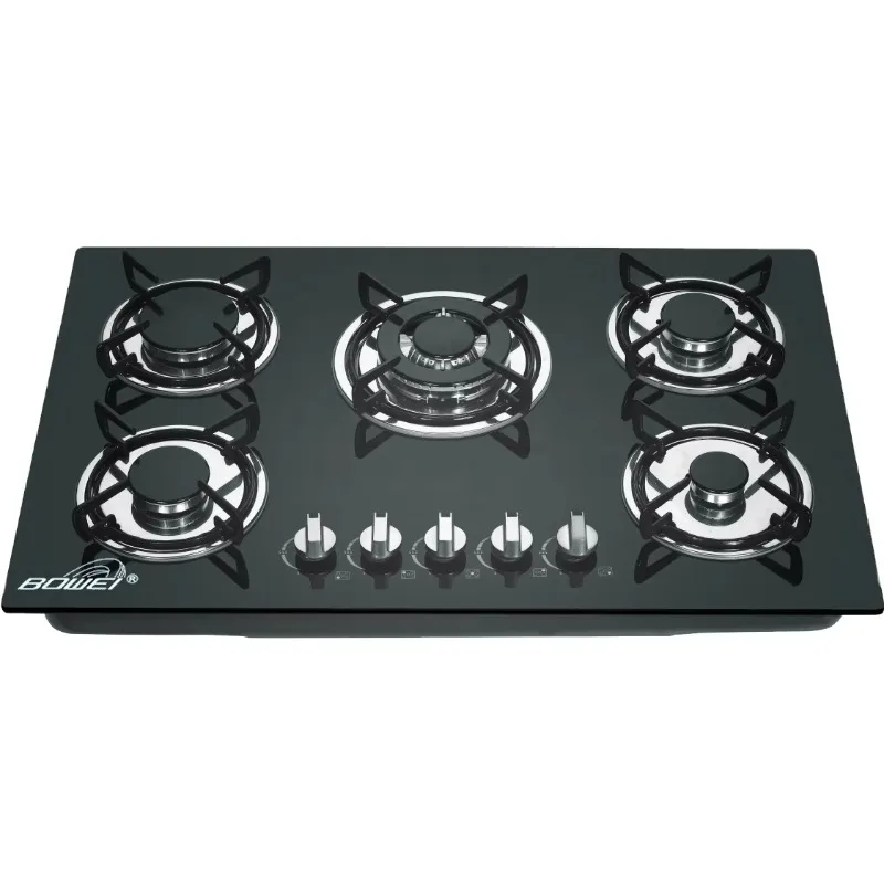 

Tempered Glass cookTops high quality Build-in Gas stove 5 hob Burner Gas Stove