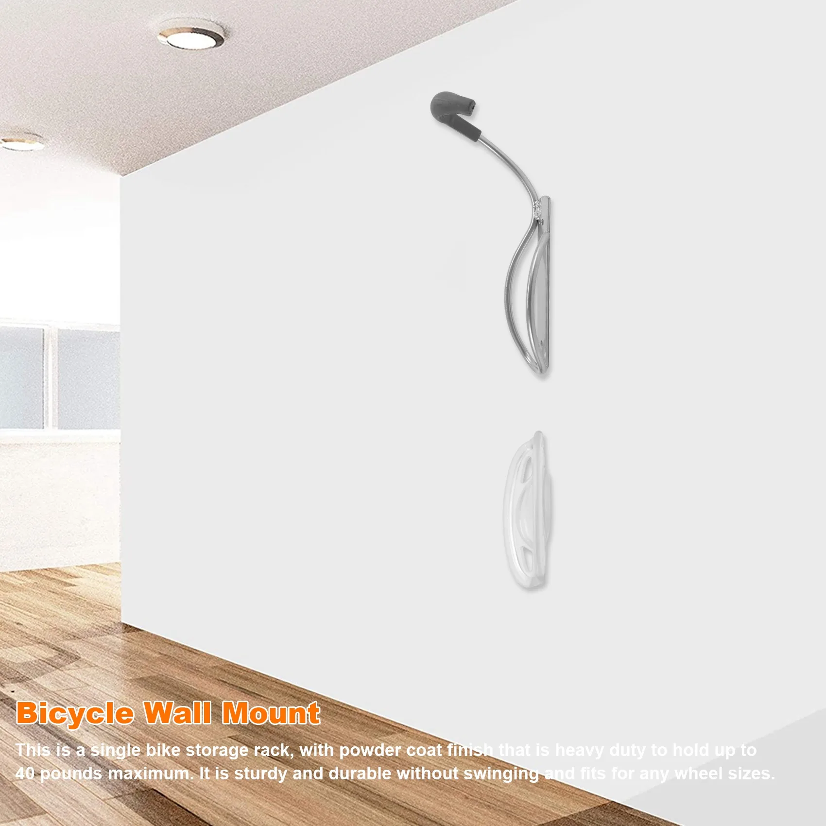 

ADD-Bike Wall Mount Vertical Bike Rack Garage Hook Storage Holder