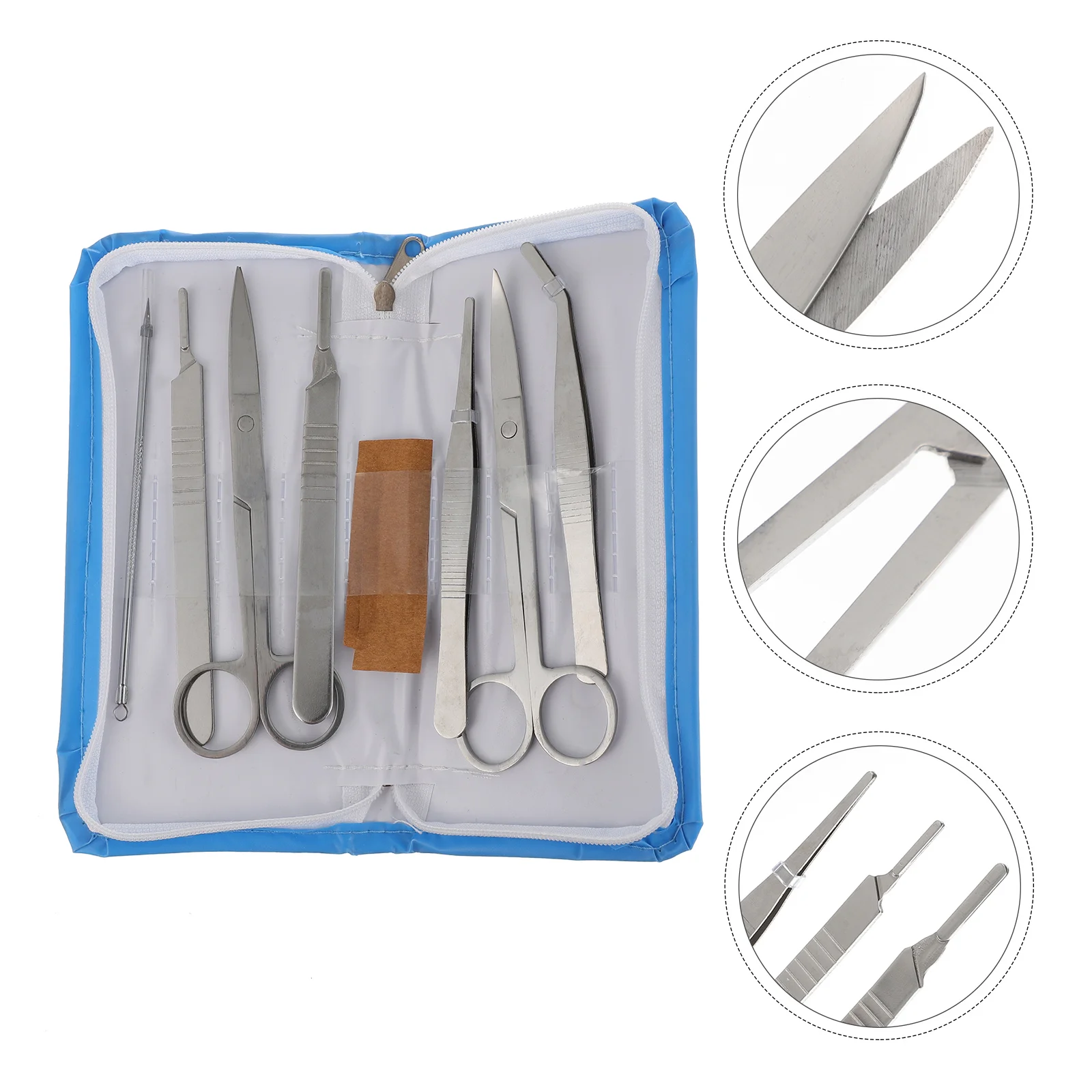 1 Set of 7 Pcs Metal Laboratory Dissecting Tools Bioexperiment Dissection Tool Biological Specimen Dissecting Tools