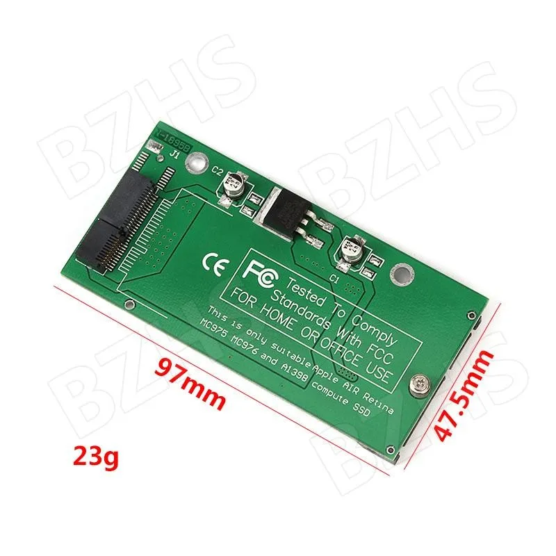 SATA3.0 SSD to Compatible for MacBook Pro Retina 2012 A1398 A1425 Adapter Converter Card For A1425 A1398 Model Long plate