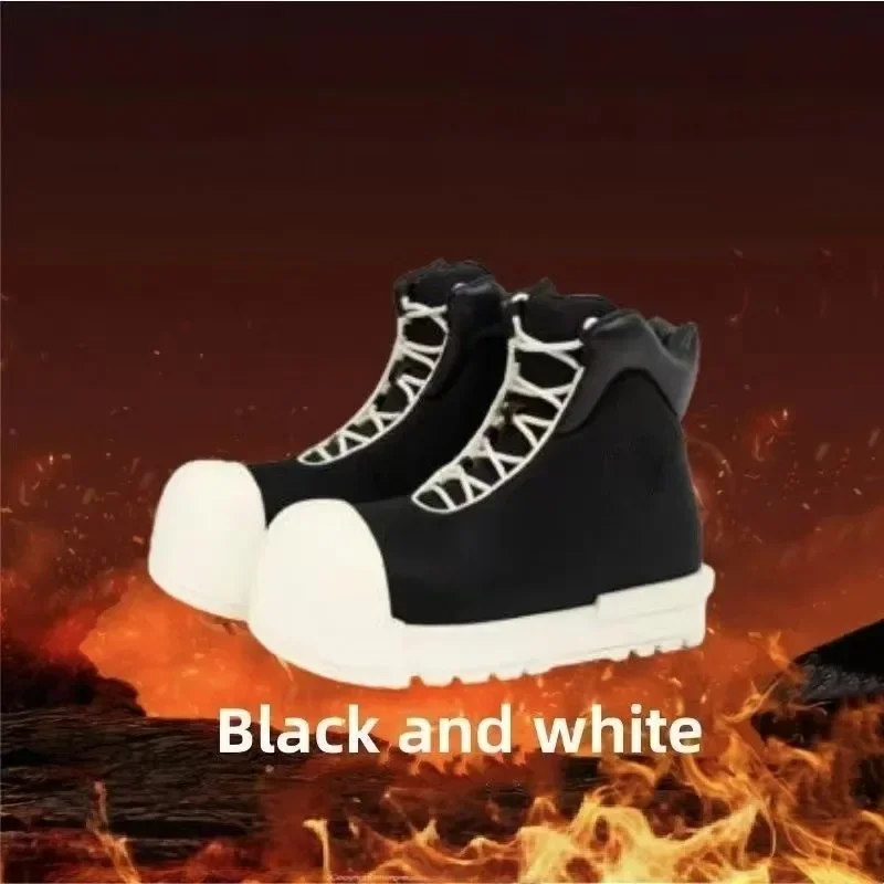 2025 Gruba podeszwa Canvas Shell Toe Shoes Męskie nowe okrągłe palce wysokie buty Big Toe Brzydkie i urocze trampki