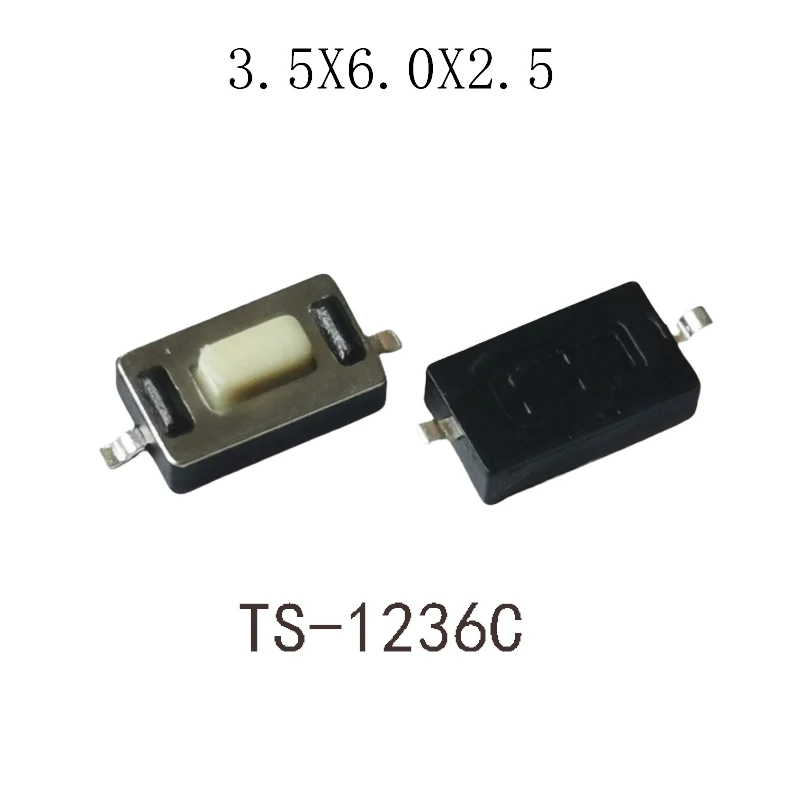 50PCS 4x6/3x6mm H 2.5mm 2Pin Tactile Push Button Switch Phone Button SMD Micro Momentary Switch PCB Mounting