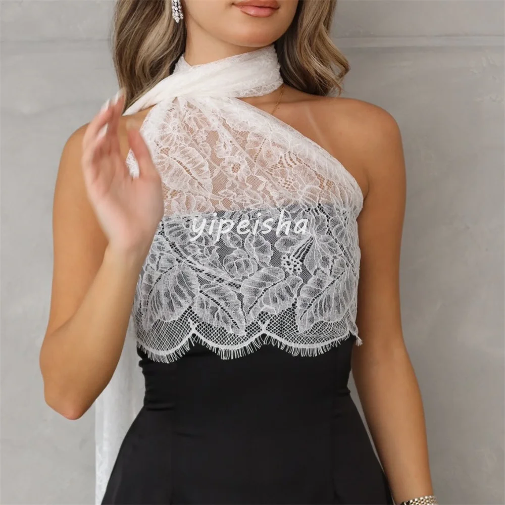 تخصيص مطابقة بسيطة جيرسي الطية الدانتيل ألف خط واحد الكتف فساتين طويلة فساتين مناسبة مخصصة الأحجام المتاحة Pastrol