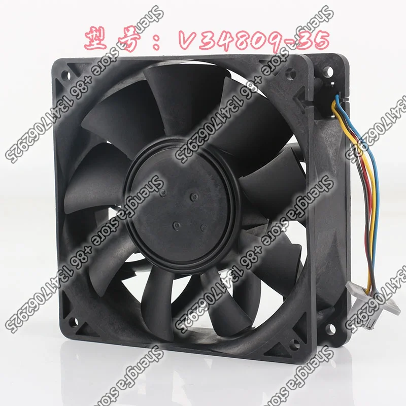 Cooling Fan Nidec 5V 24V 48V AC EC 12038 12CM 120X120X38MM case High air Volume Violent PWM 4-wire TA450DC V34809-35 DC 12V 3.3A