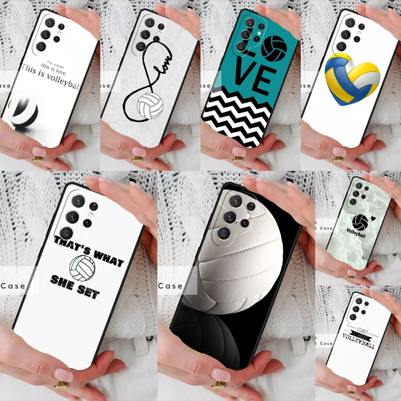 Sport Fans Volleyball Phone Cover Case for Samsung Galaxy S26 Ultra S20 FE Note 10 S24 S23 S21 S25 Plus S22