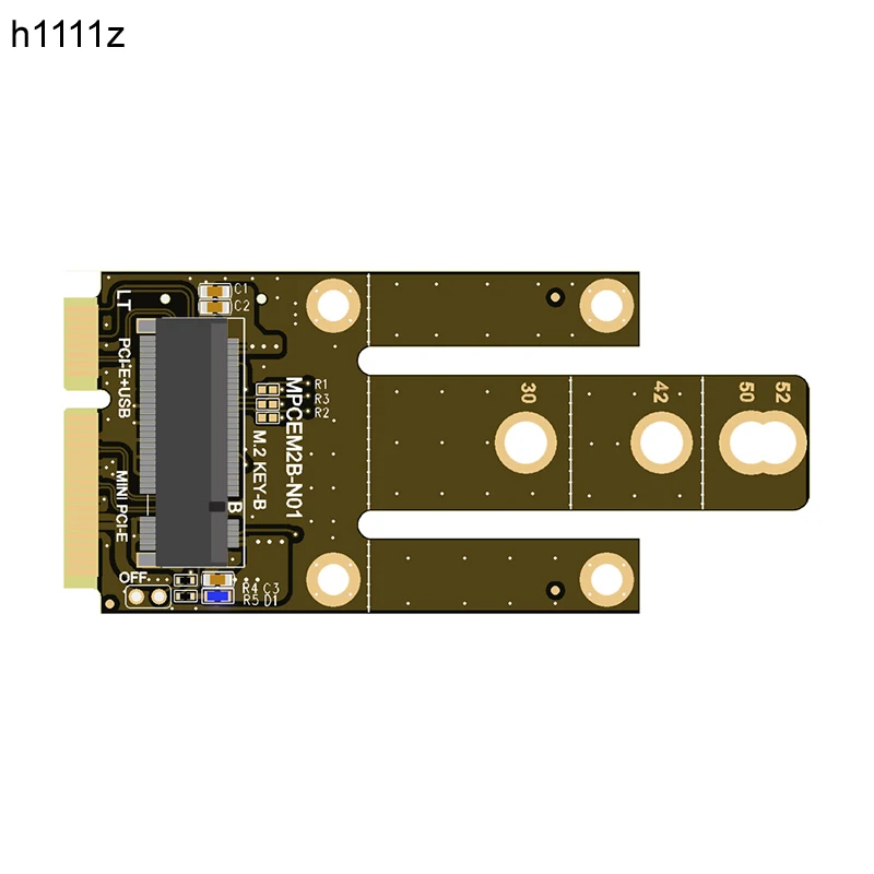 Mini PCIe to NGFF M.2 Key B Converter Wireless Wifi Ethernet Extend Card Network Adapter Bluetooth-compatible Module M2 to mPCIE