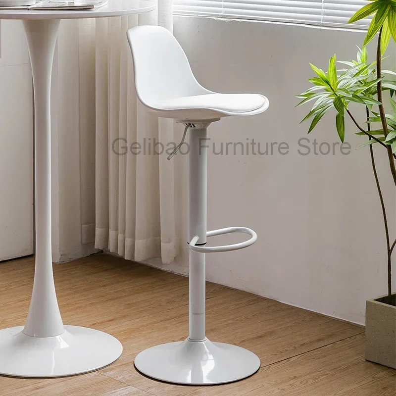 Comfortable Metal Bar Chairs Ergonomic Luxury Designer Party Elegant Minimalist Bar Stools Office Cadeira Salon Furniture