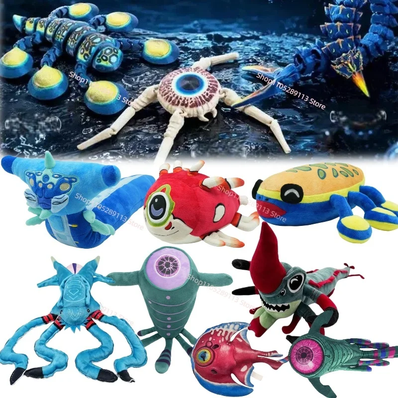 New Subnautica 2 Plush Doll Anime Oculus Fish Stuffed Doll Toy Cute Soft Deep-sea Creatures Plush Game Periphery Birthday Gifts