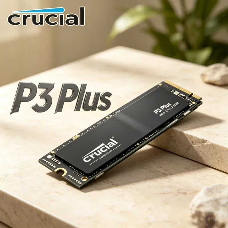 Alto desempenho crucial p3 plus nvme pcie4 m.2 2280 ssd 1tb 2tb unidade sólida de grande capacidade para notebook criador de conteúdo gamer