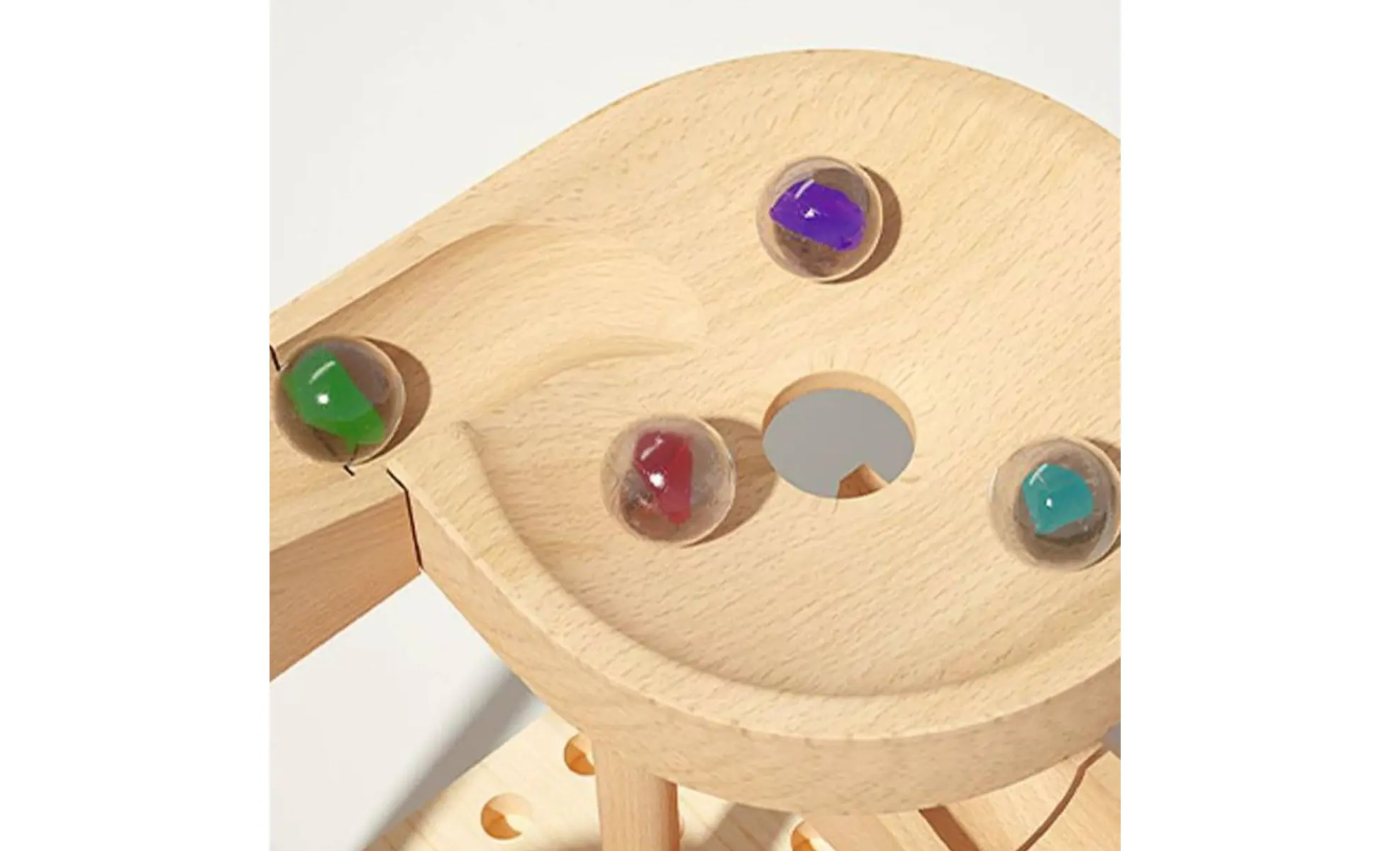 Marble Course Building Set Develops Cognitive Skills Wooden Marble Track Wooden Sphere Course Toy for Children Marble Course Building Set Develops Cognitive Skills Wooden Marble Track Wooden Sphere Course Toy for Children