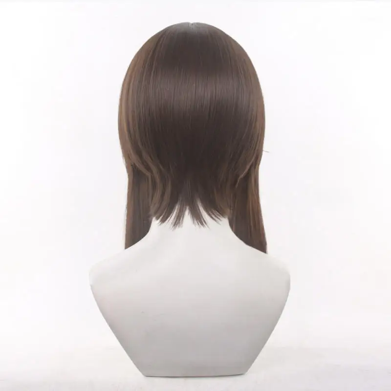 ช่างทำสวน เอ็มม่า วูดส์คอสเพลย์วิกผมยาวสีน้ำตาลวิกผมอะนิเมะวิกผมสังเคราะห์ทนความร้อนสำหรับฮาโลวีนคาร์นิวัลปาร์ตี้เครื่องแต่งกาย