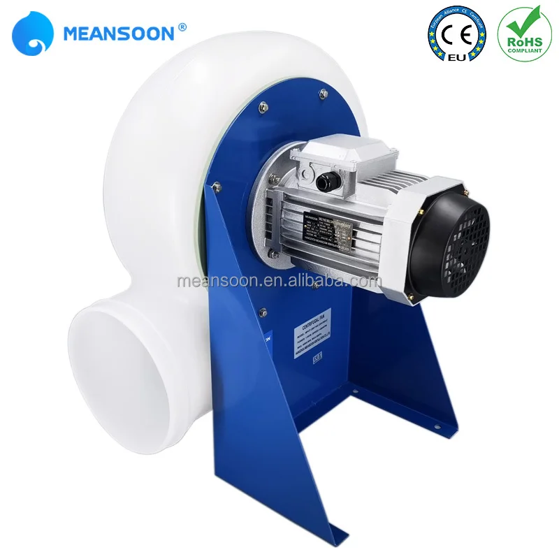 MEANSOON Plastic chemical resistant exhaust fan for corrosive environments