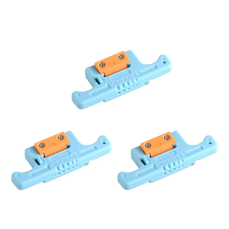 

3X Optical Fiber Stripper Fiber Access Tool 1.9-3.0Mm Ribbon Center Bundle Tube Fiber Stripper Blue