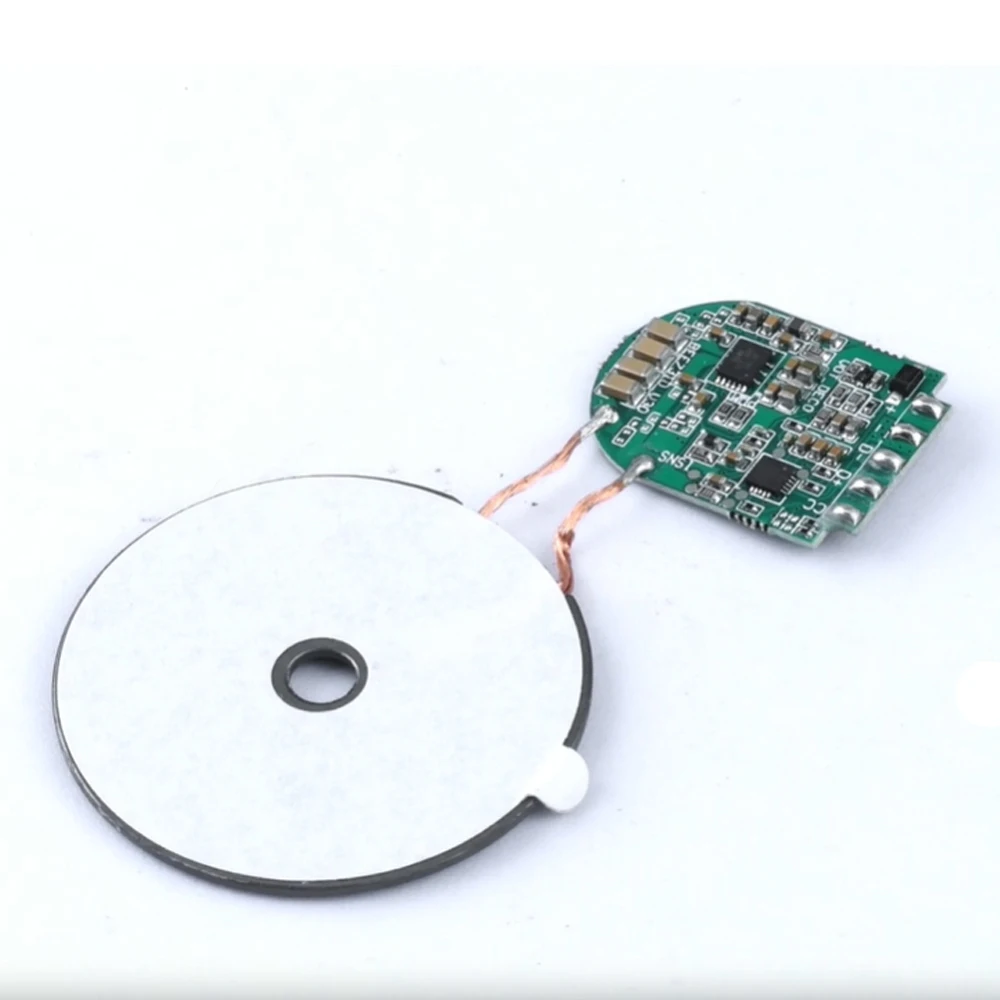 15W 자기 무선 충전 모듈 송신기 PCBA 무선 충전기 마더보드(코일 포함) 저온 더 나은 성능
