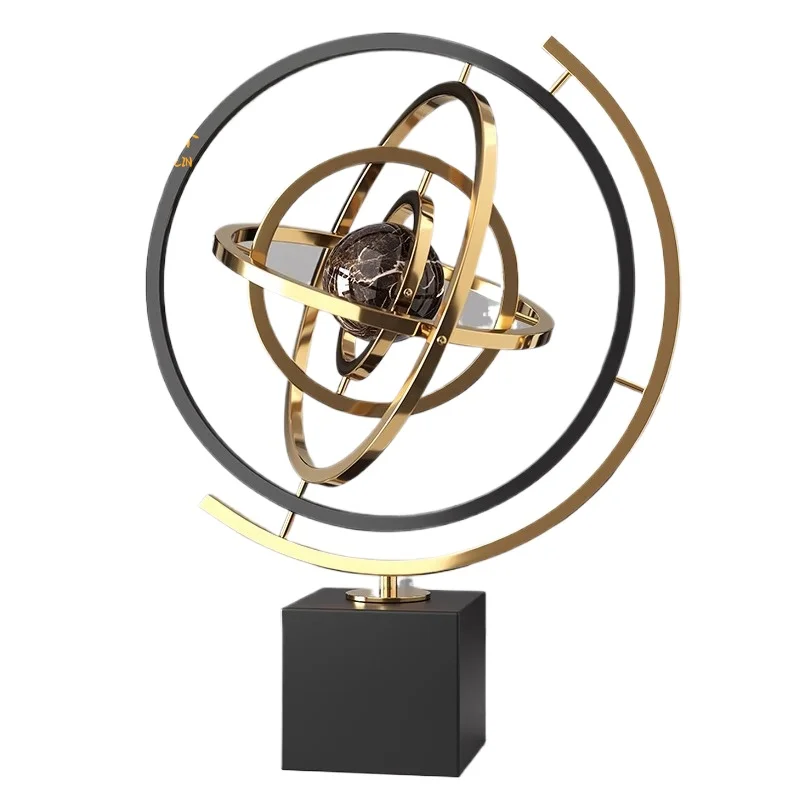 Глобус орнамент офисный рабочий стол украшение мрамор открытие подарок на новоселье