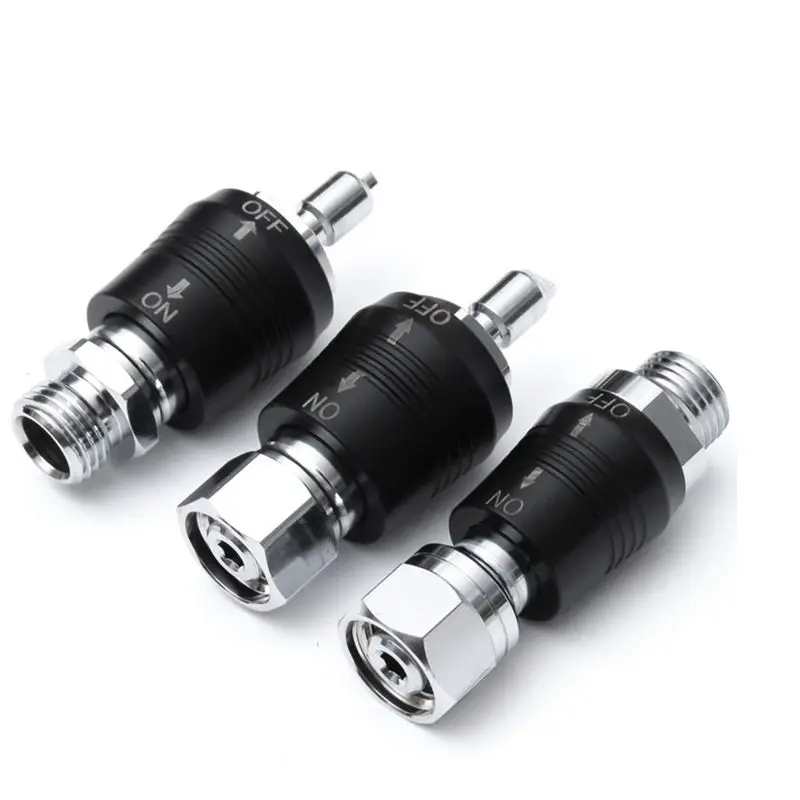 Scuba Diving Regulator Adaptor 9/16 Thread Connector With On Off Switch BCD Valve Medium Pressure Replacement Eco-Friendly view 2