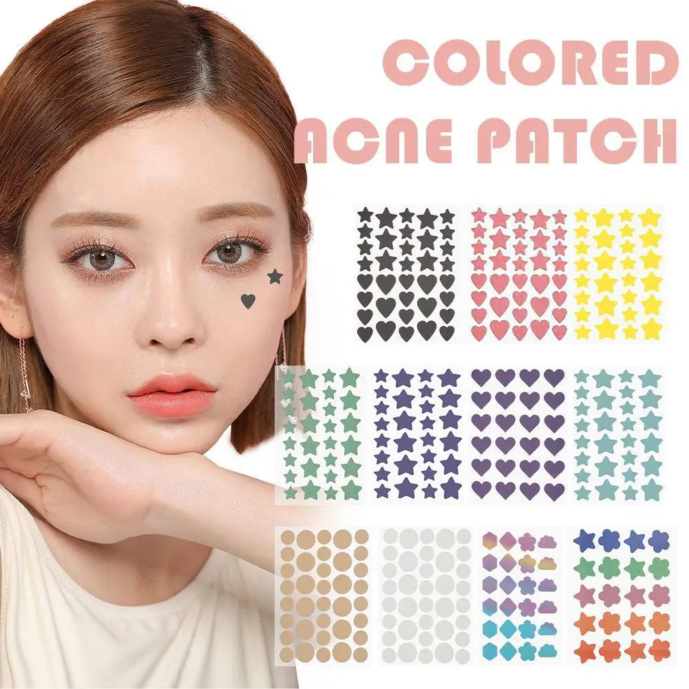 Cute Colorful Star/Butterfly Pimple Patch Acne Stickers -Acne Removal Invisible Concealer For Face Spots Zits Beauty Makeup Tool