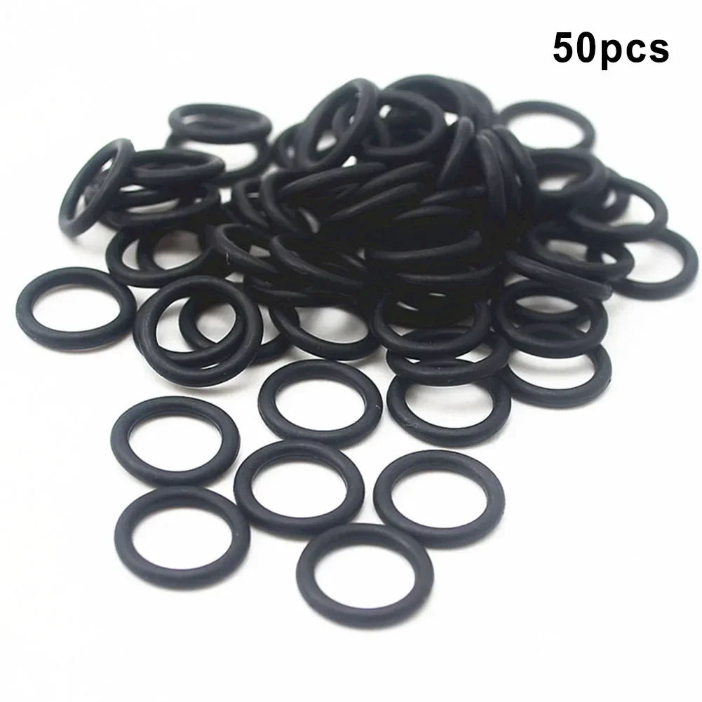 50PCS Garden Water Pipe Pacifier Connector Black O-Ring Sealing Leather Ring Plastic 16x2.6mm For Pipe Joints Garden Water Parts