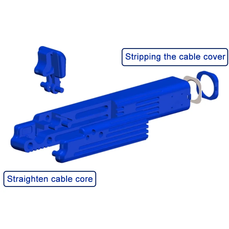 Linkwylan Utensile da taglio per cavi Tirare cavo dritto Nucleo Ethernet Spellafili Rotonda Lan Cutter Strumento di spelatura per CAT7 CAT6 CAT5E