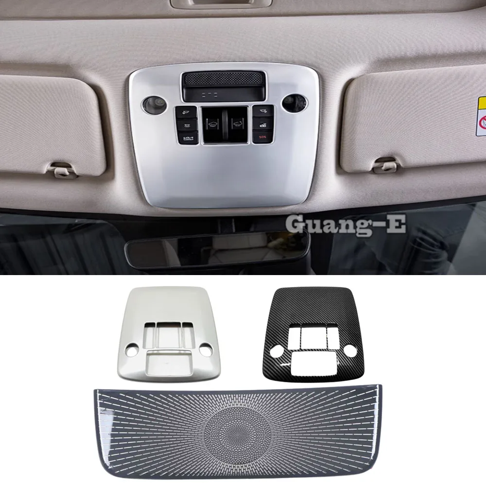 Car Front Reading Light Cover Trim Decor For Kia Carnival Sedona KA4 2021 2022 2023 2024 Frame ABS/Steel Auto Inner Accessories