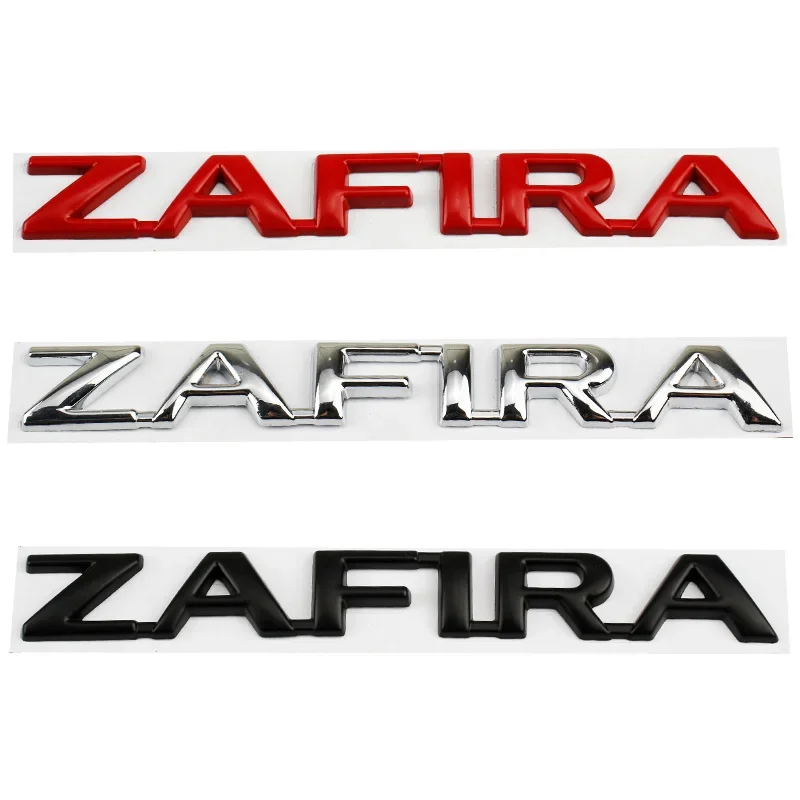 Car 3D Metal Letters Words Logo Decals Sticker For Opel ZAFIRA Car Rear Trunk Alphabet Emblem Badge Decoration Stickers