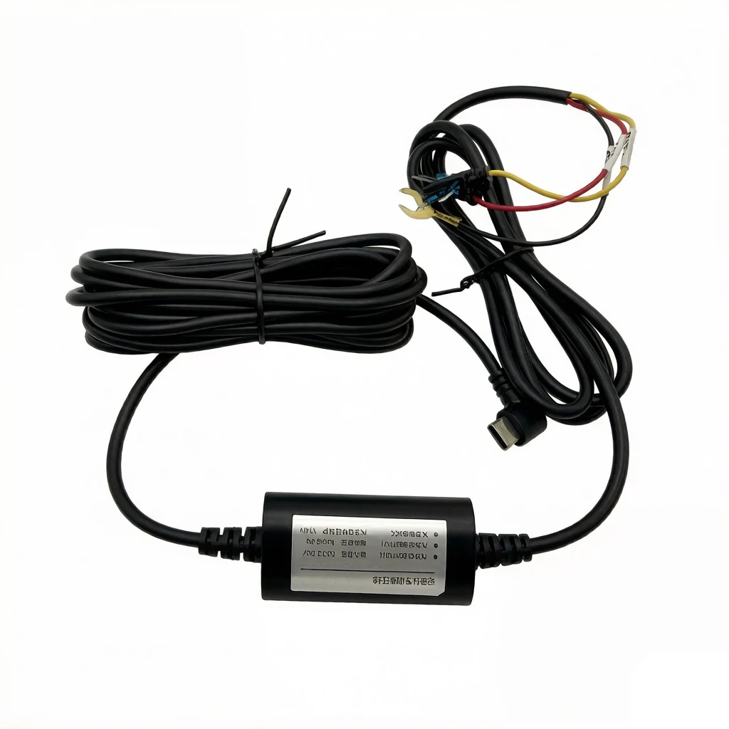12 24V to 5V 2.5A Type C Hardwire Kit for Dash Cam with ACC Function, 24H Parking Monitor  Low Voltage Protection Car DVR