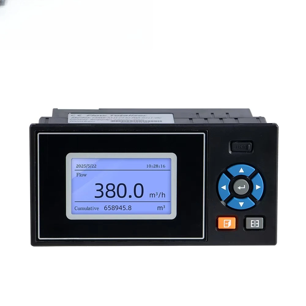 Totalizer Flow Display Instrument Temperature Pressure Compensation Instantaneous Accumulated Quantitative Flow Meter Flow Meter
