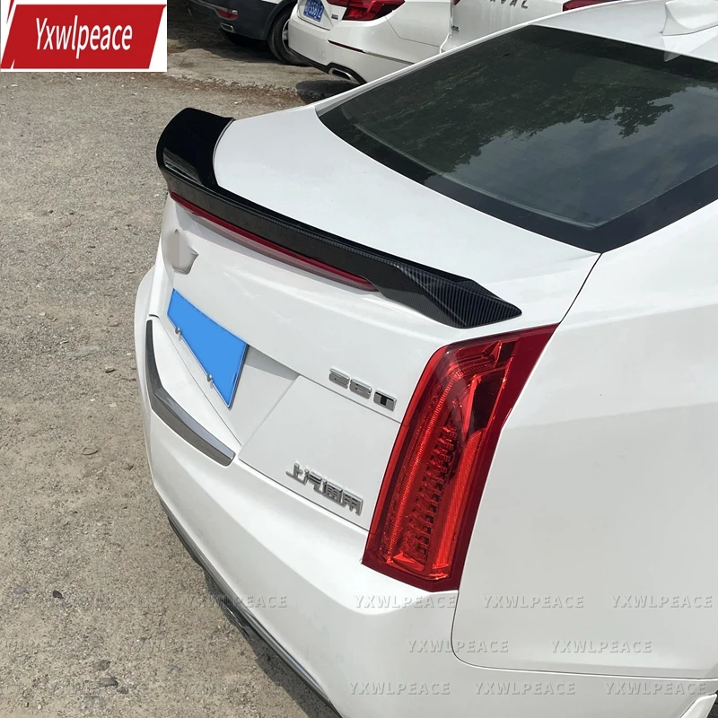 

For Cadillac ATS 2015 2016 2017 2018 2019 High Quality ABS Plastic V Style Rear Trunk Lip Spoiler Body Kit Accessories