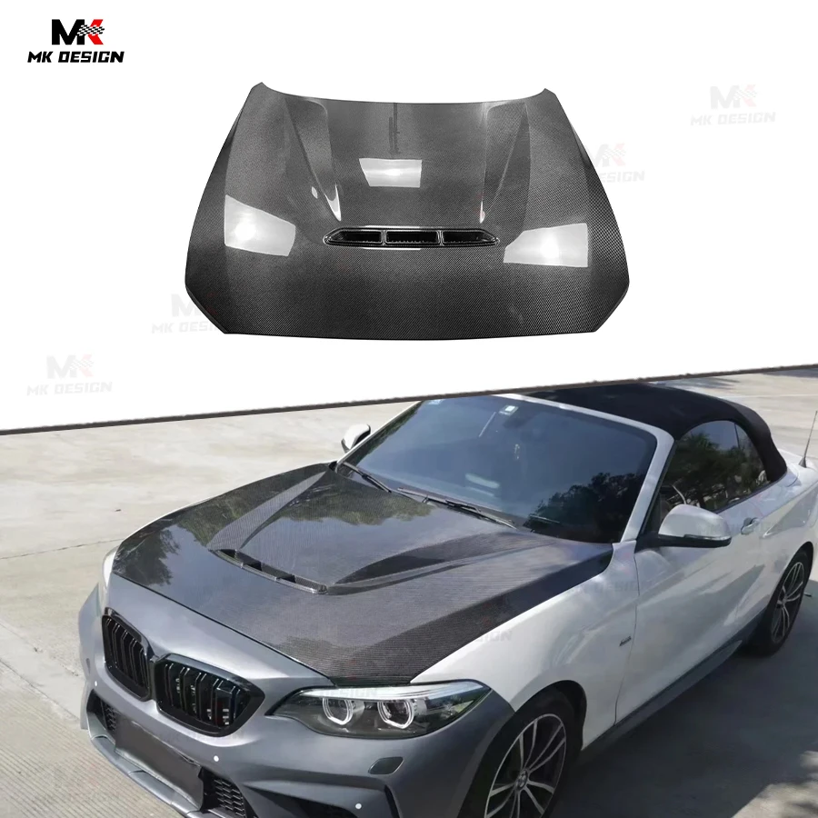 

Carbon Fiber Front Hood Bonnet Cover for BMW M2 M2C F22 F87 2014-2021 Upgrade CS Style Carbon Engine Bonnet Car Accessories