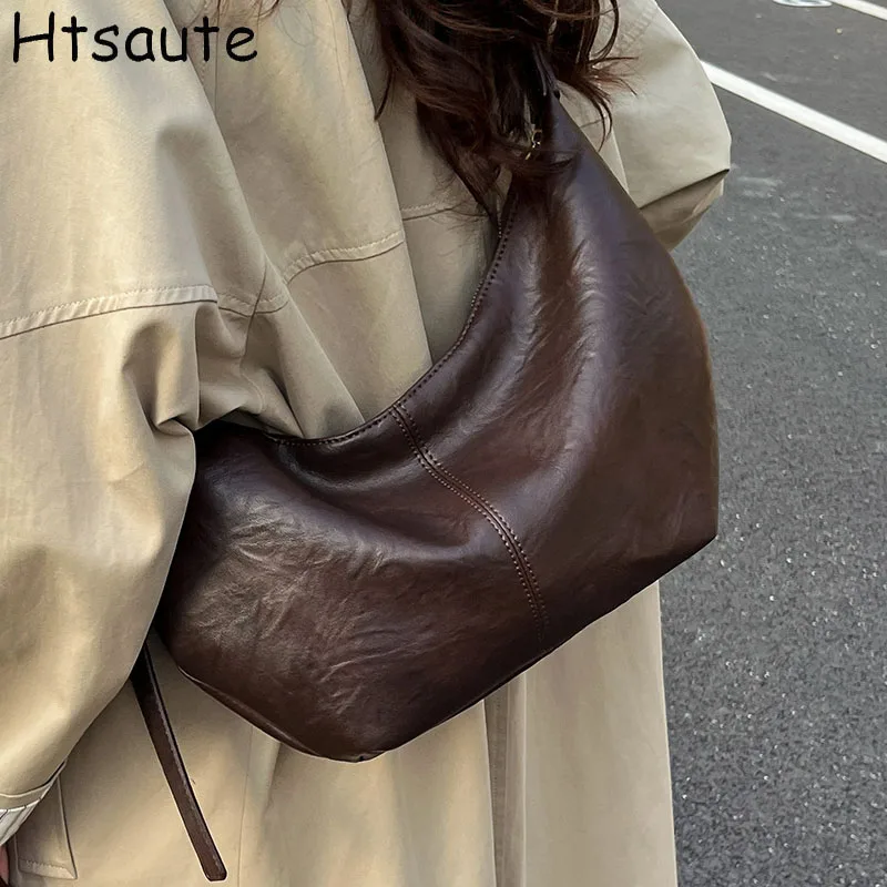 

Retro messenger bag Women PU leather Tote For Shopping Ladies Crossbody Bags minimalist Crossbody bags women female purses