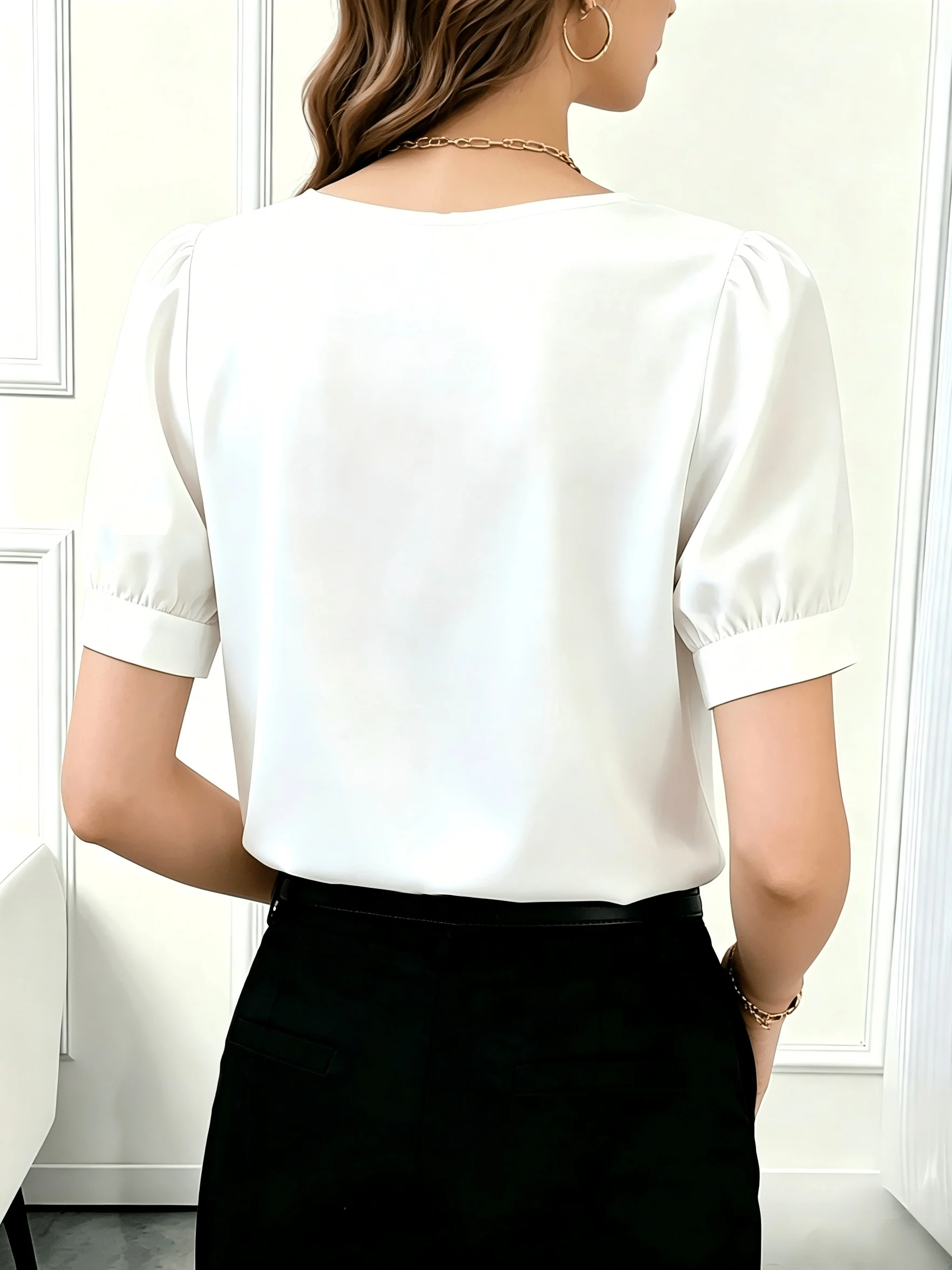 Elegante Damenbluse im lässigen Stil – Perfekt für den Wochenendurlaub – Detail 3
