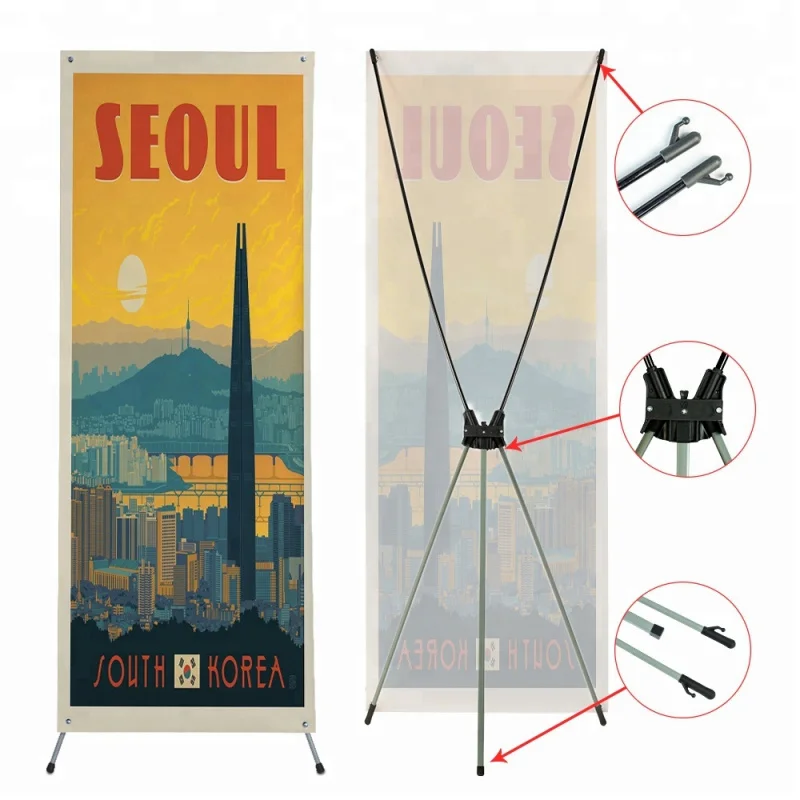 

customized.Lightweight X Poster Display Flex Stand Promotion CMYK Led Light Box Stand Trade Show Display Booth