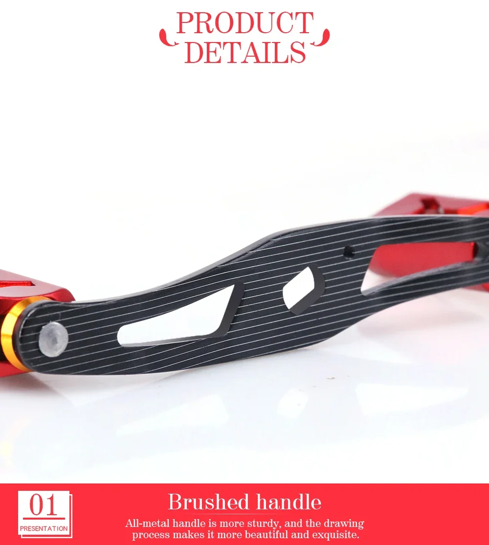 DEUKIO Carbon Fiber Fishing Reel Handle Ultra Light Grip Refit Baitcasting Reel Modification Accessories for S/D/A Brand
