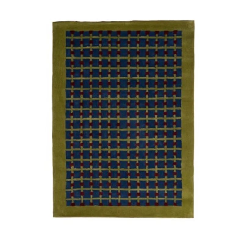 

Medieval Italian style, handmade light luxury green carpet, living room lattice to make old bedroom cloakroom,