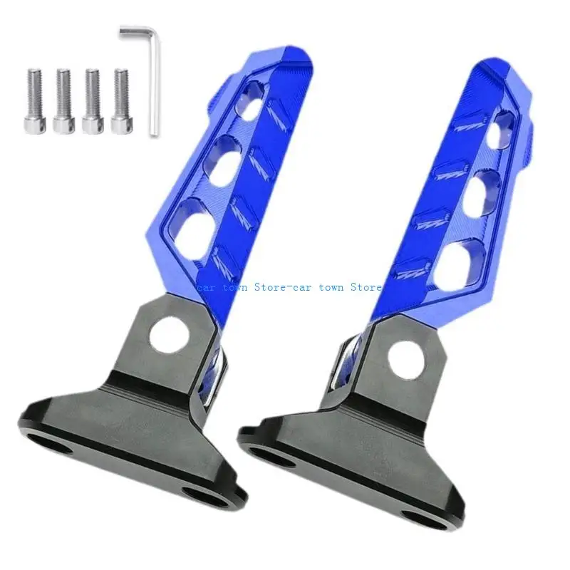 

RXJE Space Efficient Foldable Footrests Simple Installation Motorcycle Foot Pegs Motorcycle Spare Part for Motorcycles