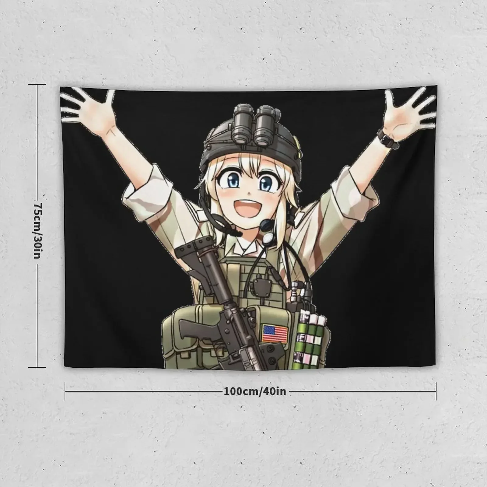 Anime, Operator-Chan Tapestry Home Decorators Bedrooms Decorations Tapestry