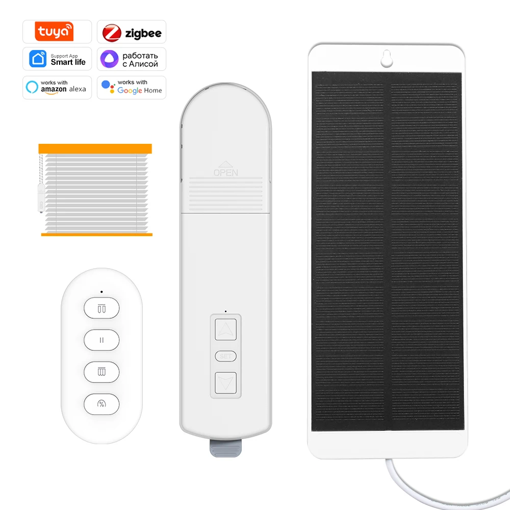 

Manhot Tuya Zigbee мотор жалюзи для рольставней электрический двигатель жалюзи с аккумулятором голосовое управление с Alexa Google Home Yandex