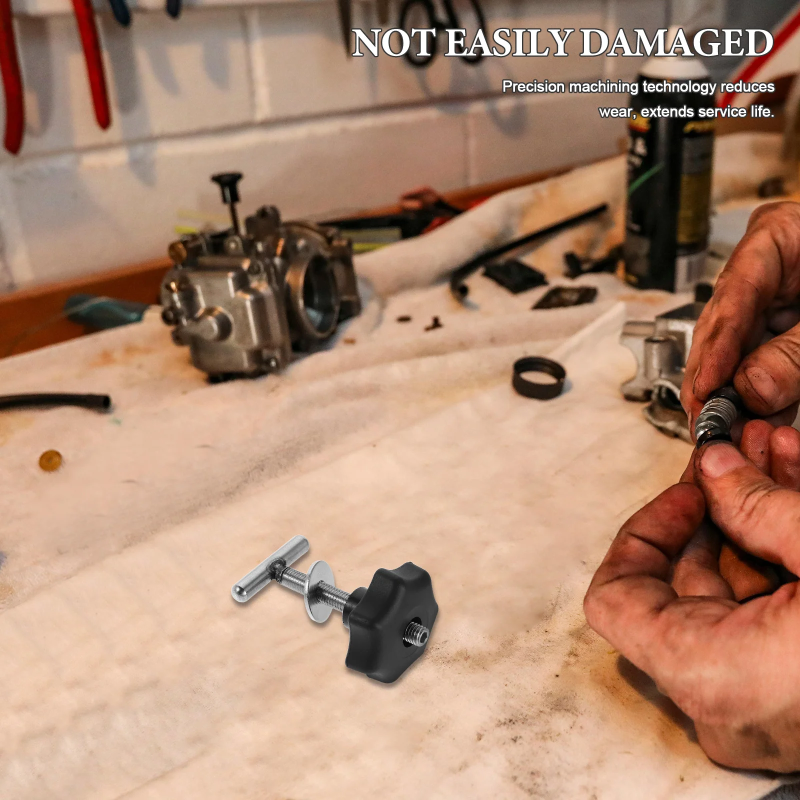 

4Pcs Threaded Hand Knobs Plastic Screw Handle Nut Mounting Rail Connectors Seat Sliders Car Accessory DIY T Track Bolts