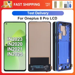 For OnePlus 8 Pro 6.78''Tested 1+8Pro IN2023 IN2020 IN2021 LCD Display Touch Screen Digitizer Assembly Replacement