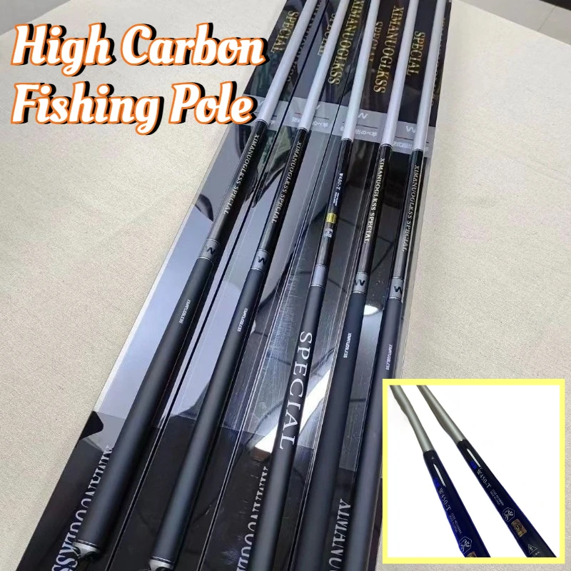

Outdoor Portable Ultra-light Fishing Rods Ultra-hard Durable High Carbon Fishing Pole Fish Rod Tools Equipment Tackle Supplies