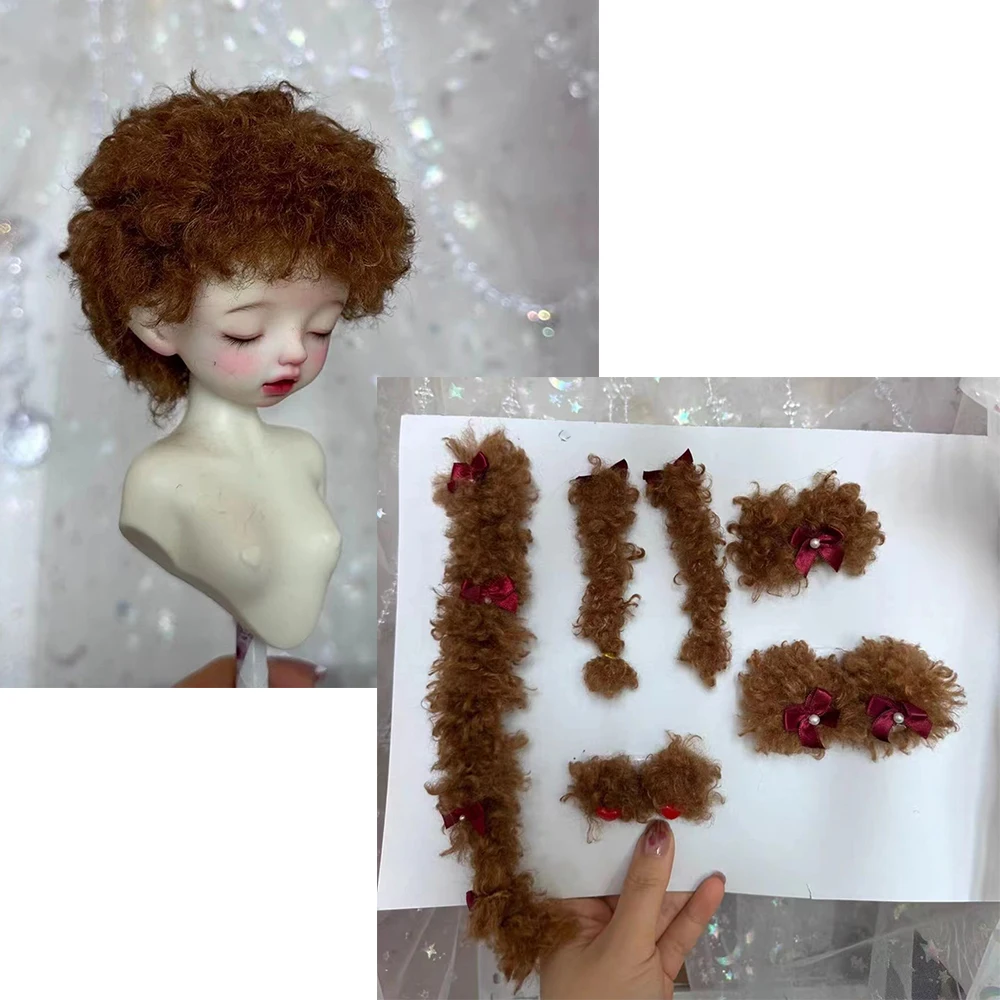 Doll Wig Hair For 1/8 1/6 1/4 1/3 1/12 BJD Doll SD OB11 Princess Wig Doll Fake Hair Wig Multiple Styles