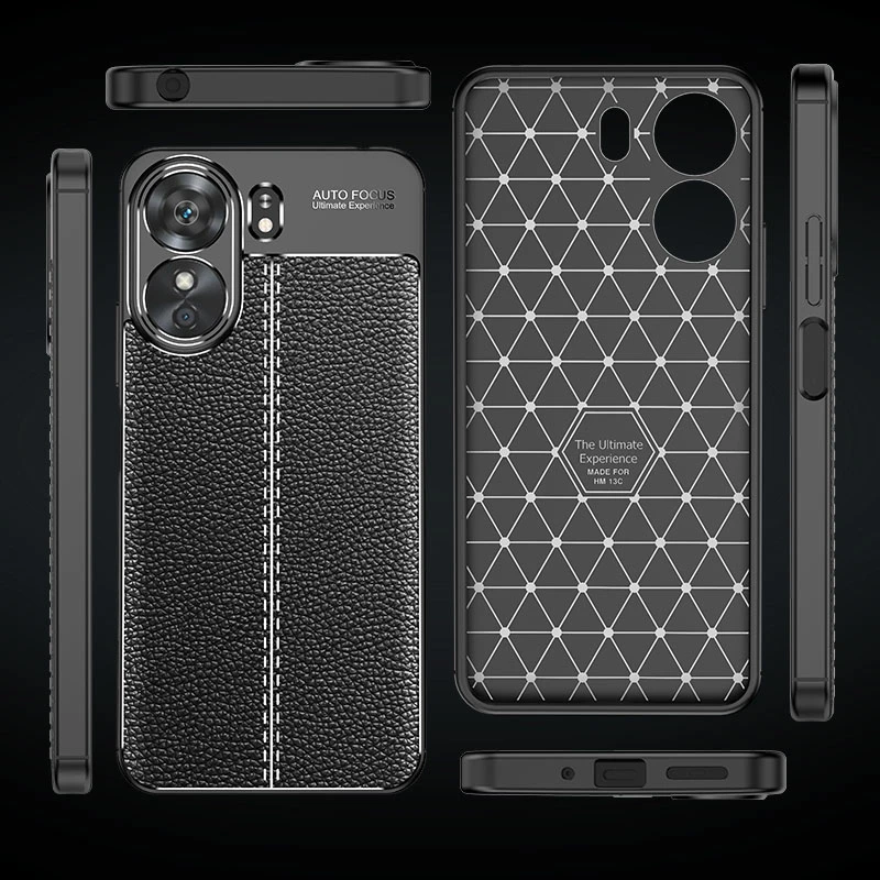 For Xiaomi Poco C65 Case Cover Poco C65 Cover Capas New Phone Bumper Back Shockproof TPU Soft Leather For Fundas Poco C65 C 65