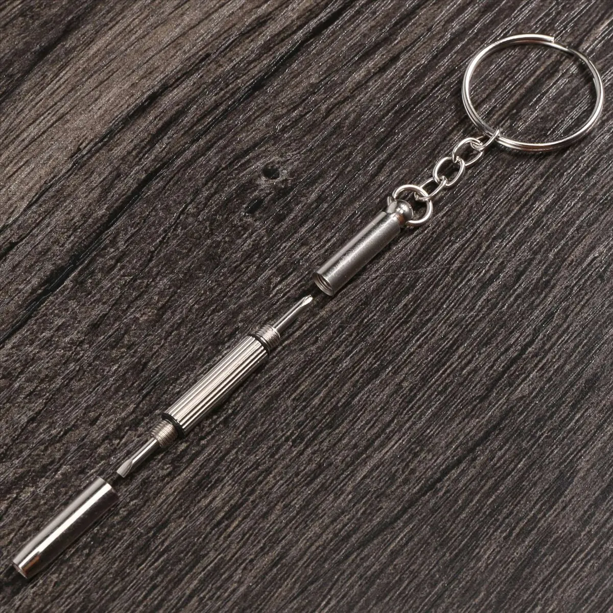 A74U 100Pcs/Pack Eyeglass Screwdriver Sunglass Glasses Watch Repair Tool Kit with Keychain Portable Screwdriver Tool