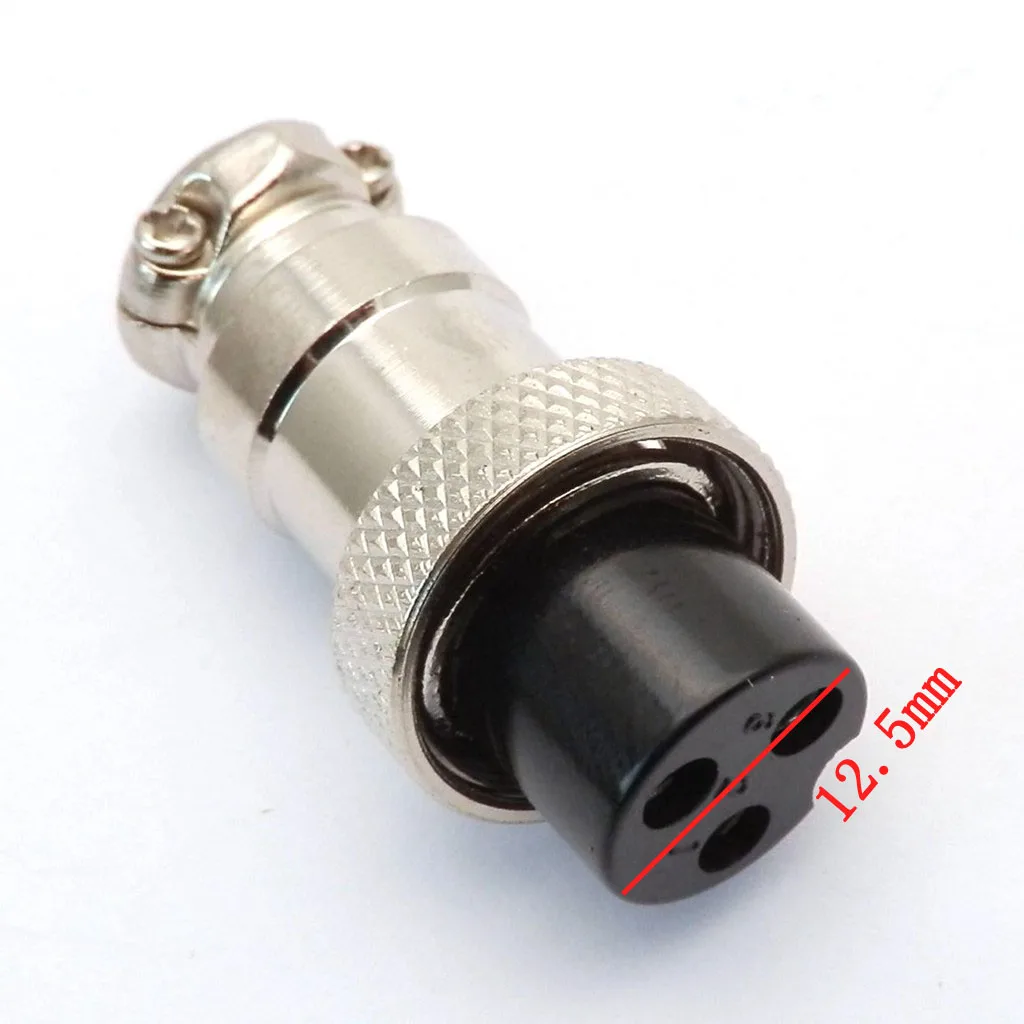 Female or Male Battery Charger 3 Prong Socket Connector Plug GX16 for Electric E Scooter Razor Bike 3 PIN 2 WIRE