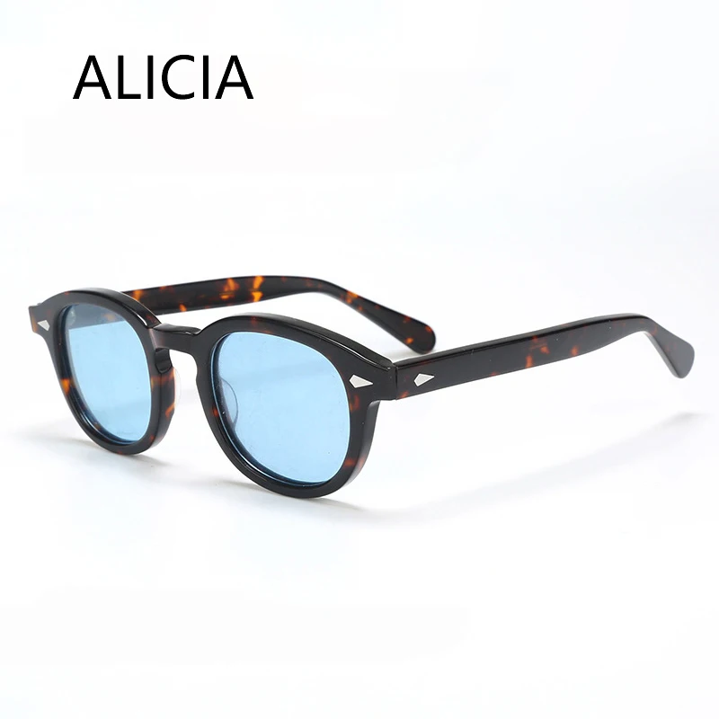 

ALICIA Fashion Round Retro Eyeglasses Ultra light Acetate Eyewear Optical Prescription Frames Man Woman