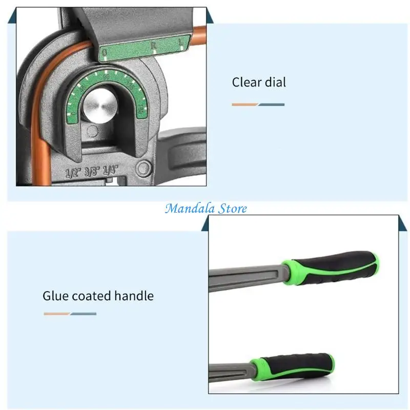 

U2JC 180 Degree Pipe Bending Tool Copper Bender Tubing Bender 1/4" 3/8" 5/16''