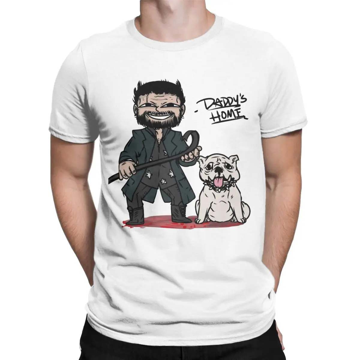 Men Women\'s The Boys Billy Butcher And Dog T Shirt Apparel Fun Pure Cotton T Shirts Tee Clothing New Arrival