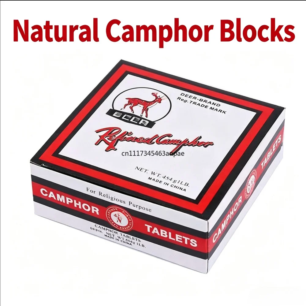 6 Blocks Deer Brand Refined Camphor Tablets/blocks Moth Silverfish Avoid Pure Toilet Household Wardrobe Insect Repellent