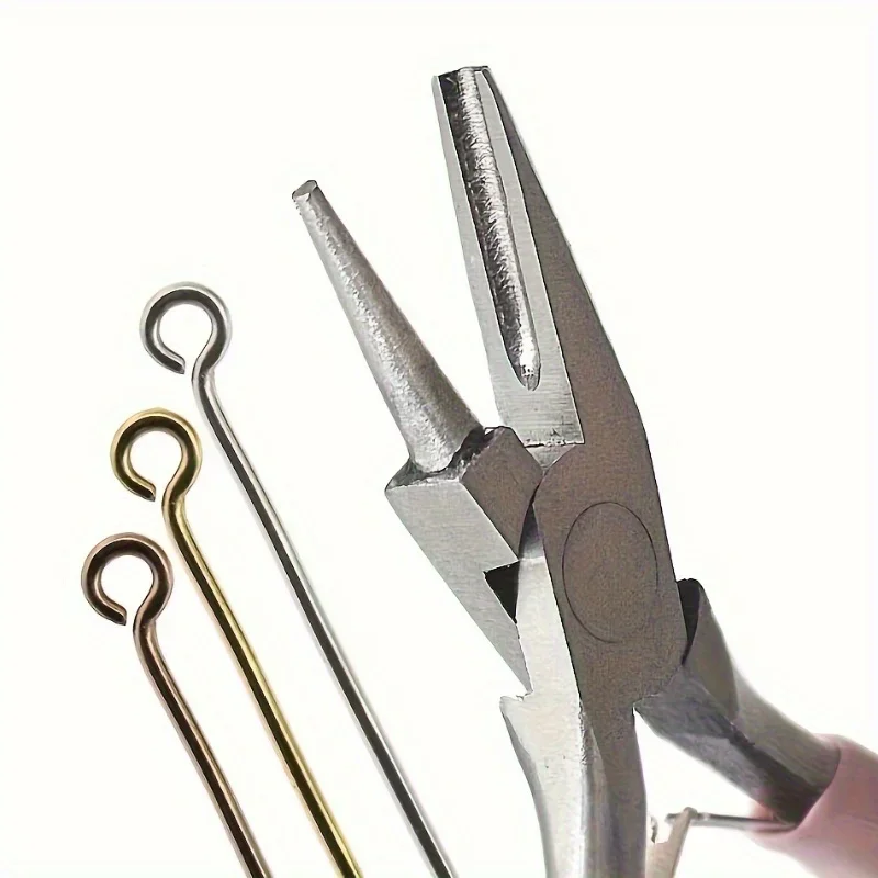 1Pc Mini Wire Winding Pliers Half Groove Half Round Nose Tool Pliers DIY Hand Tools