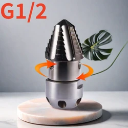 High Pressure Sewage Rotary Cleaning Nozzle, Cleaning Machine Nozzle, Drainage Ditch Cleaning Tool, Dredging Truck, 40L-70L/min.